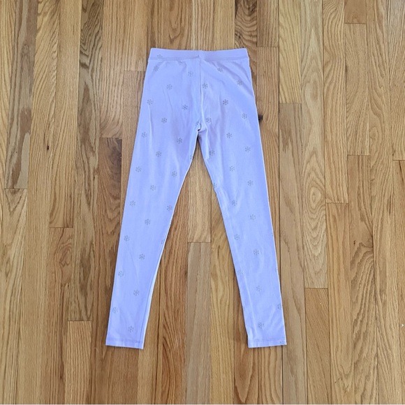 J Crew Crewcuts Girls' Glitter Snowflake Leggings, Size 8 - Picture 4 of 4